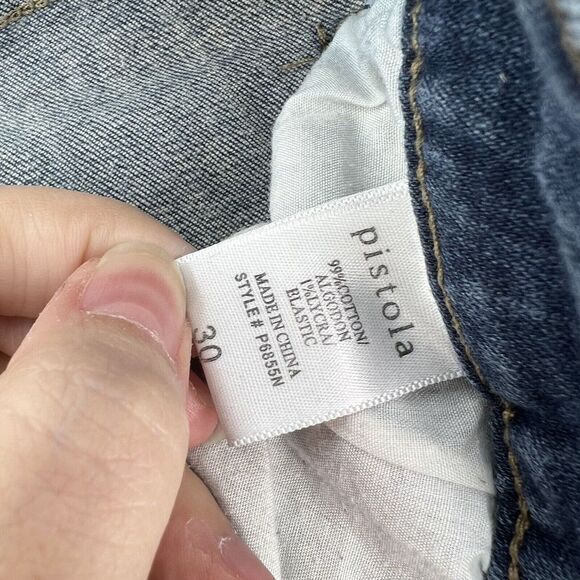 Pistola Distressed Skinny Jeans Blue Size 30 - Picture 4 of 4